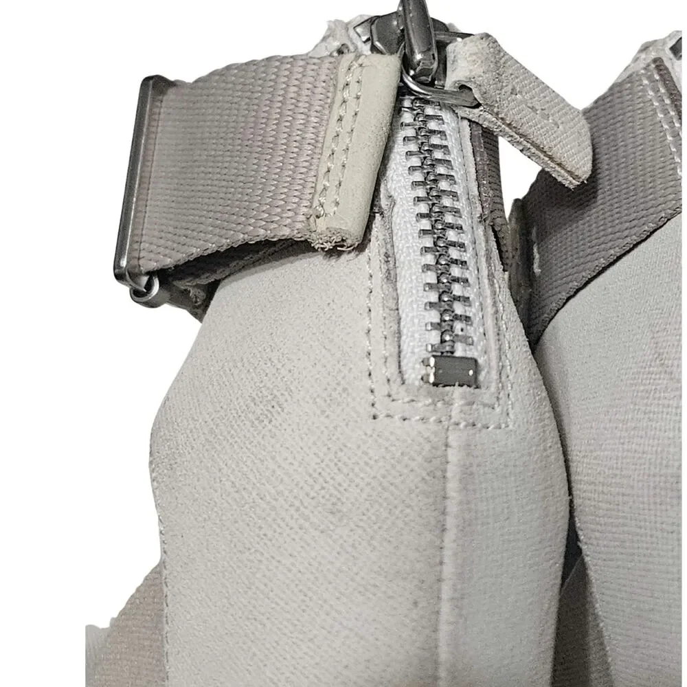 Cream Sorel Joanie Sandal Leather Wedge Heels Ankle Strap Open Toe Size 6.5